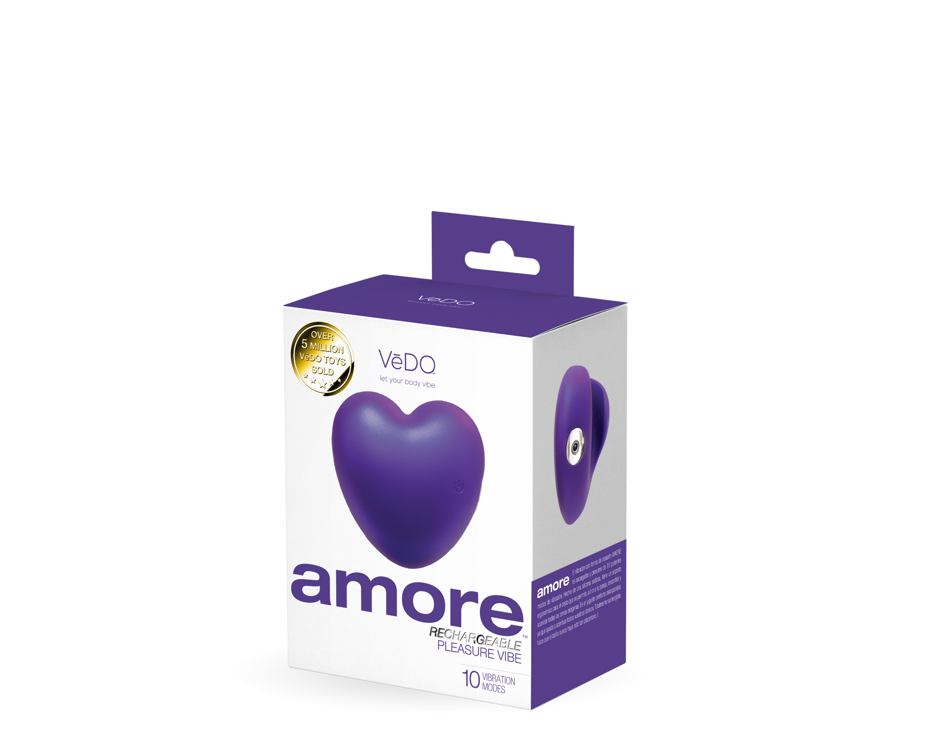 Amore Rechargeable Pleasure Vibe - Purple VI-H0118