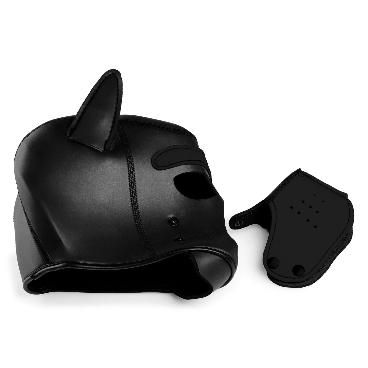 Spike Neoprene Puppy Hood - Black MS-AG292-BLK