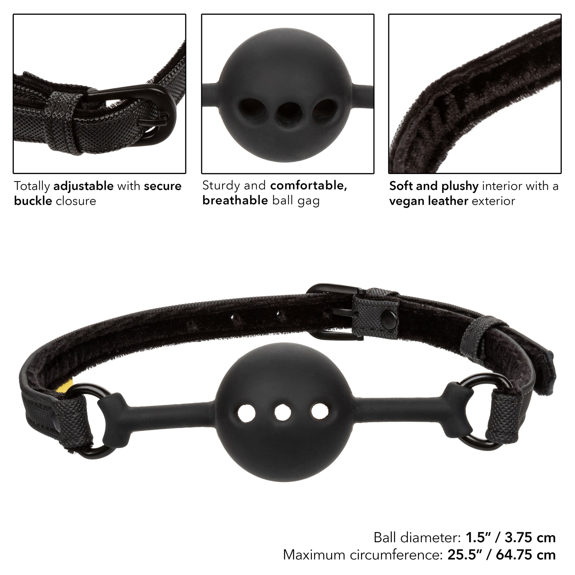Boundless Breathable Ball Gag - Black SE2702183