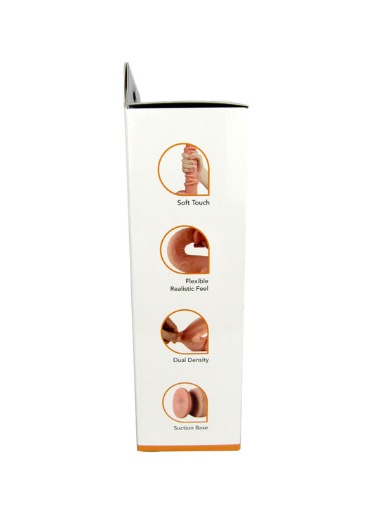 Real Skin 7.5" Dual Layer Dildo - Beige