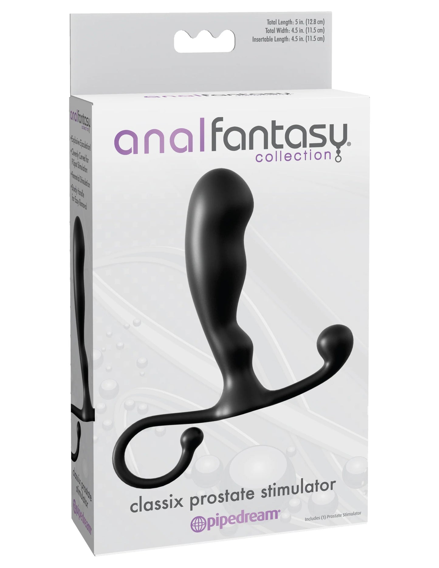 Anal Fantasy Collection Classix Prostate Stimulator - Black PD4617-23