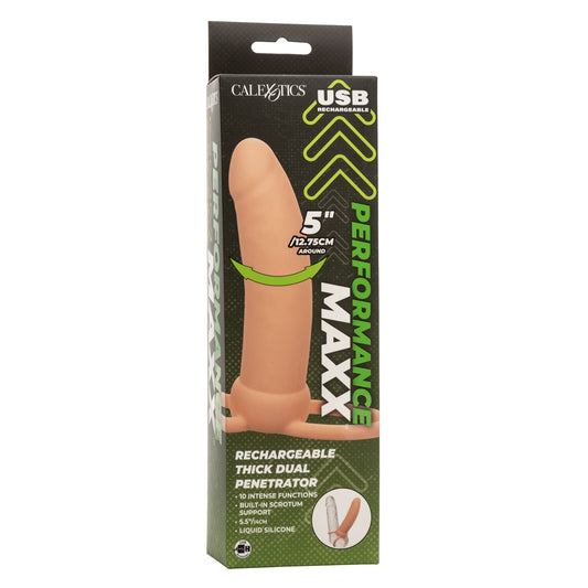 Performance Maxx Rechargeable Thick Dual Penetrator - Ivory SE1634003