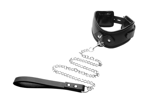 Padded Locking Posture Collar With Leash STR-AE920