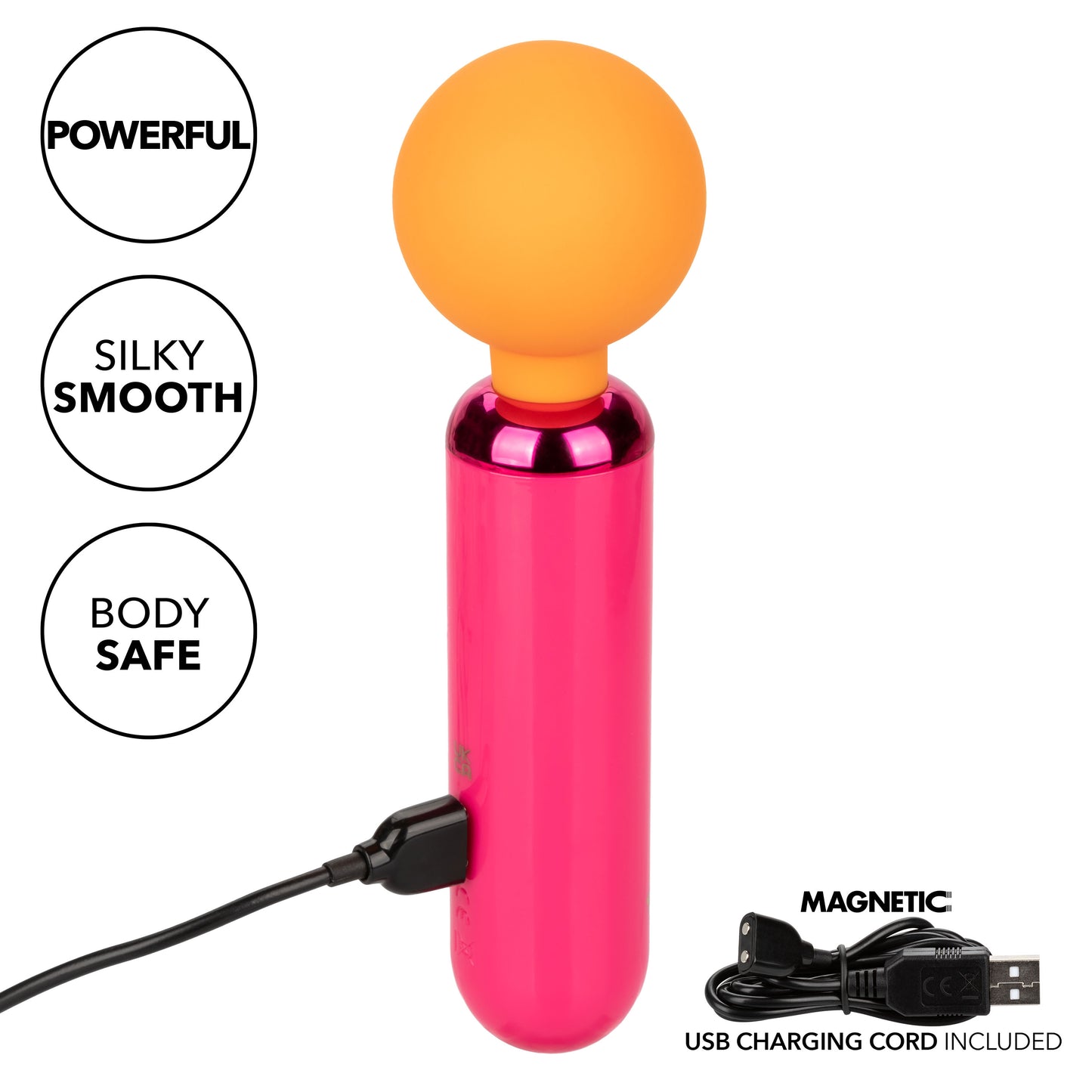 Naughty Bits Home Cumming Queen Vibrating Wand - Orange/pink SE4410383