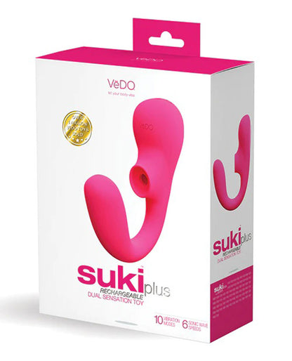 Suki Plus Rechargeable Dual Sonic Vibe - Foxy Pink VI-F1409
