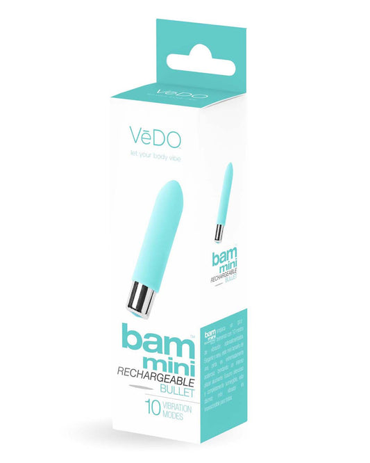 Bam Mini Rechargeable Bullet Vibe - Turquoise VI-P1401