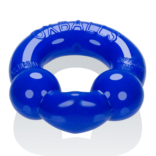Ultraballs 2- Piece Cockring Set - Black & Police Blue OX-3010-BPB