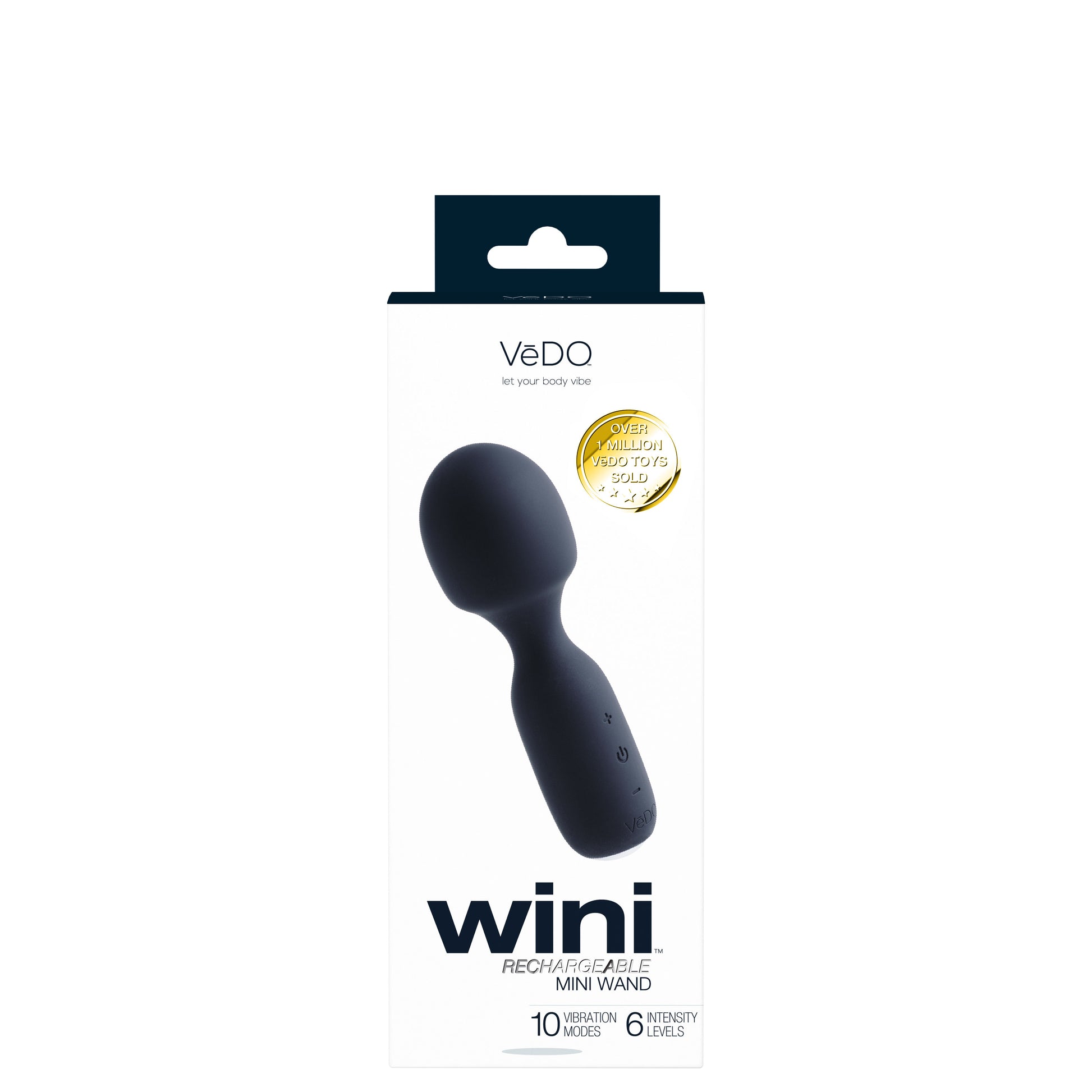 Wini Rechargeable Mini Wand - Black VI-W0208