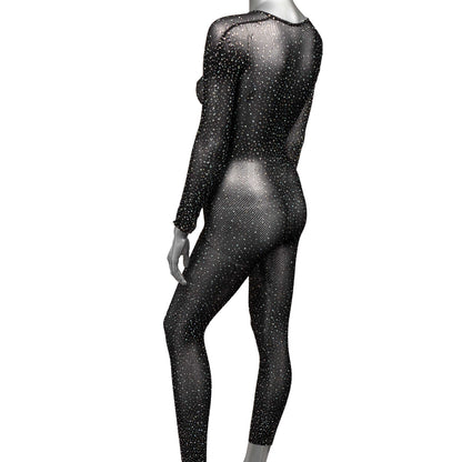 Radiance Crotchless Full Body Suit - One Size -  Black SE3002353