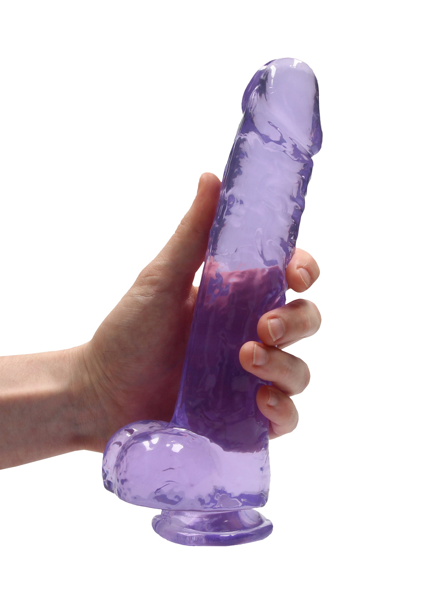9 Inch Realistic Dildo With Balls - Purple SH-REA093PUR