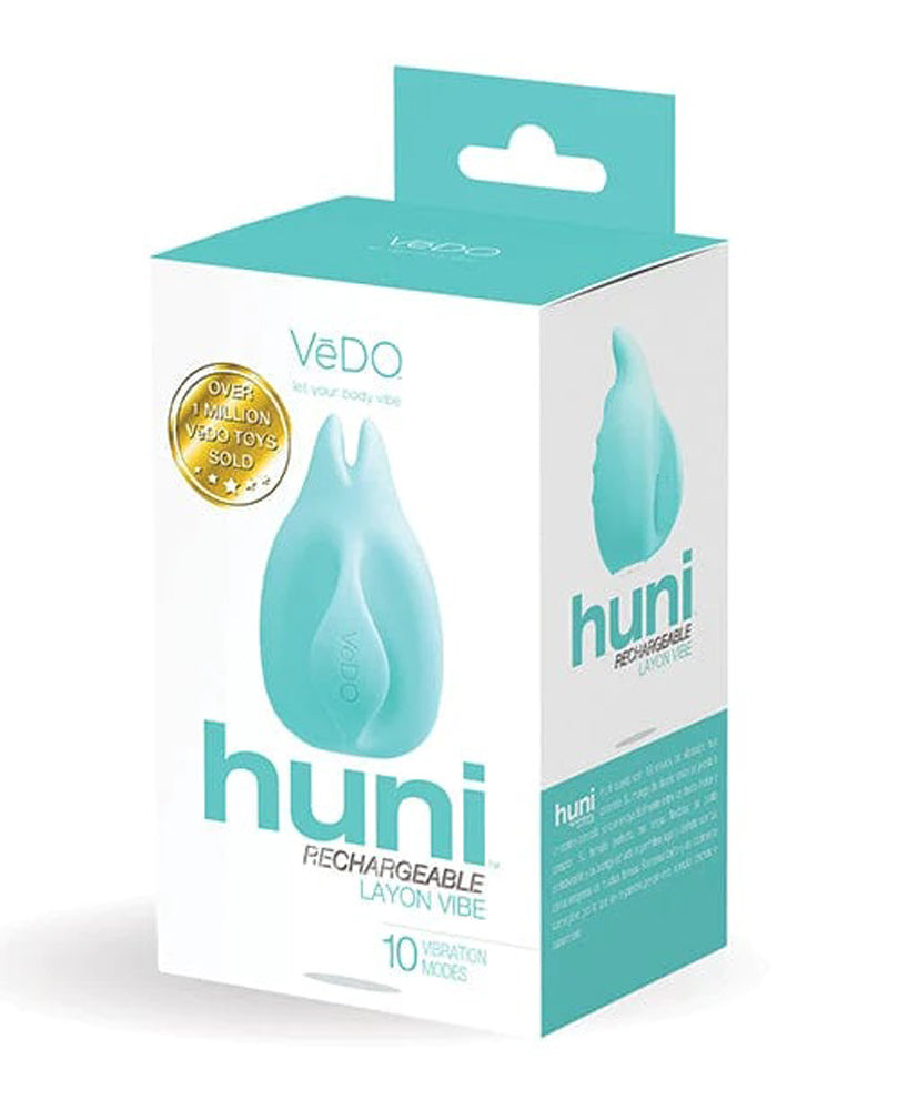 Huni Rechargeable Finger Vibe - Tease Me Turquoise VI-F1201
