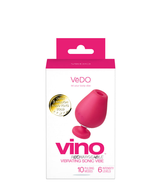Vino Rechargeable Vibrating Sonic Vibe - Pink VI-F1709