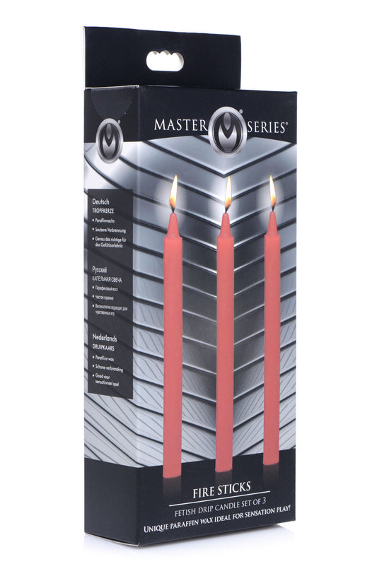 Fetish Drip Candles 3pk - Red MS-AG364-RD