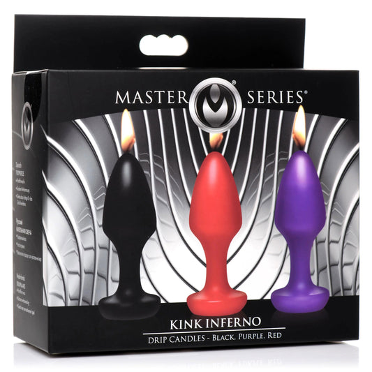 Kink Inferno Drip Candles - Black, Purple, Red MS-AH131