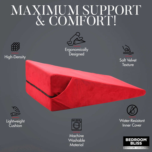 Xl-Love Cushion Large Wedge Pillow - Red BB-AH179