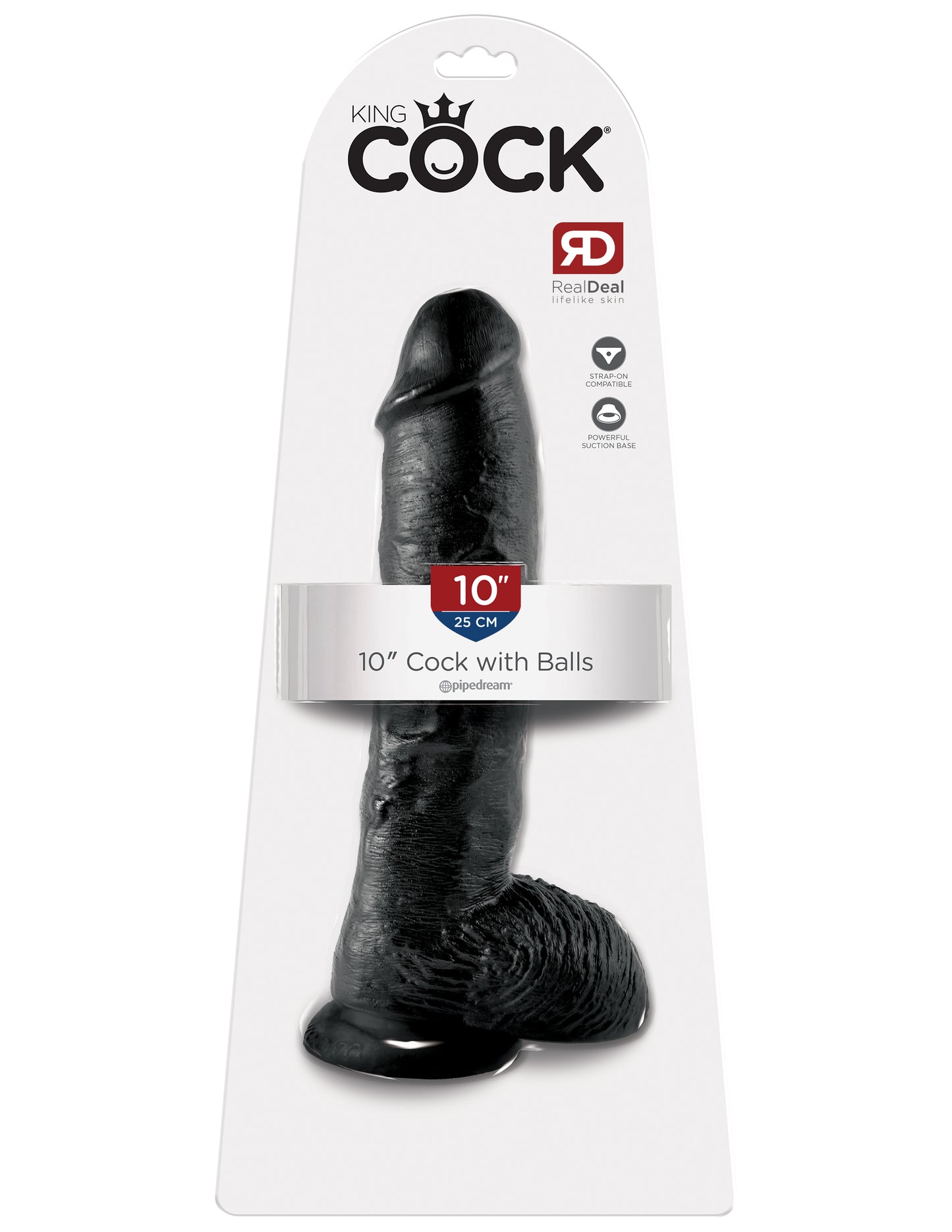 King Cock 10-Inch Cock With Balls - Black PD5509-23