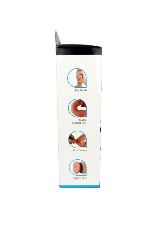 Real Skin 9" Dual Layer Dildo - Beige