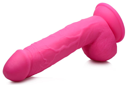 Pop Pecker 8.25 Inch Dildo With Balls - Pink POPP-AG768-PNK