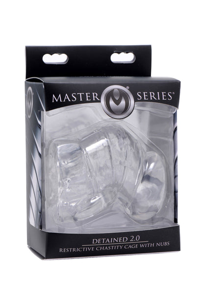 Detained 2.0 Restrictive Chastity Cage With Nubs MS-AE974