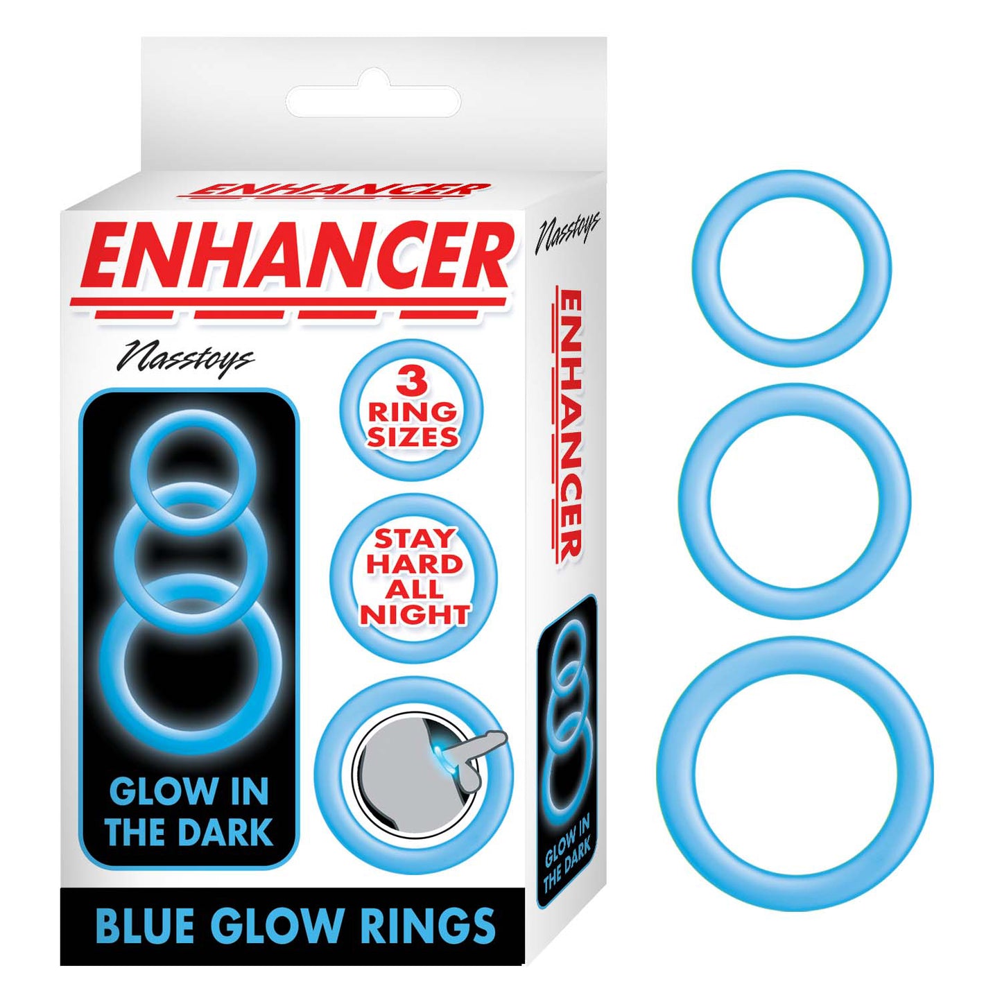 Enhancer Blue Glow Rings NW3088