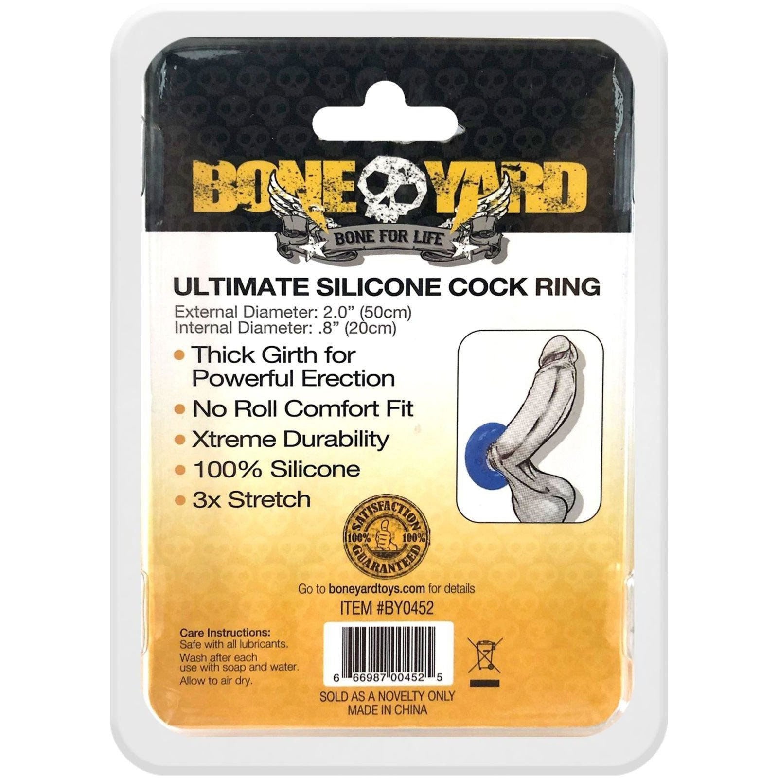 Ultimate Silicone Cock Ring - Blue BY-0452