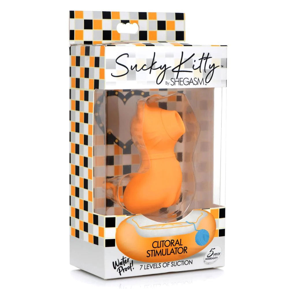 Sucky Kitty 7x Clitoral Stimulator - Orange INM-AG960-ORG