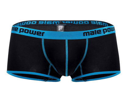 Casanova Uplift Mini Shorts - Small - Black/blue MP-143270BKSL