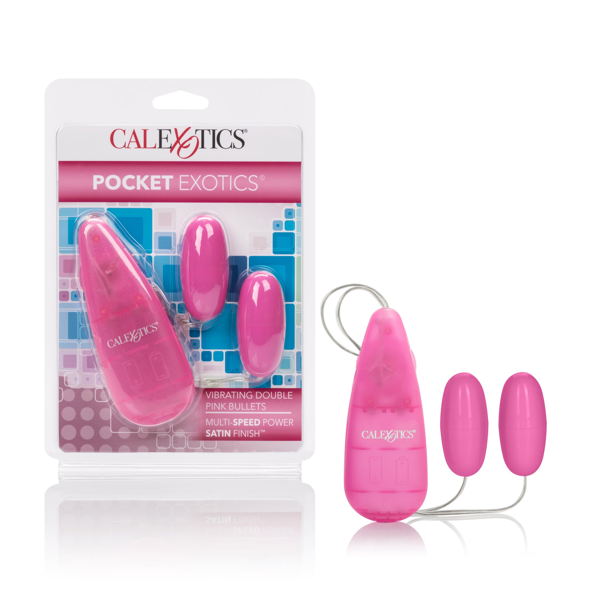 Pocket Exotics Vibrating Double Pink Passion Bullets - Pink SE1104042