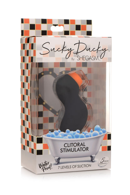 Sucky Ducky Silicone Clitoral Stimulator - Black INM-AG685BLK