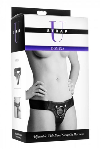 Domina Adjustable Wide Band Strap on Harness SU-AD917