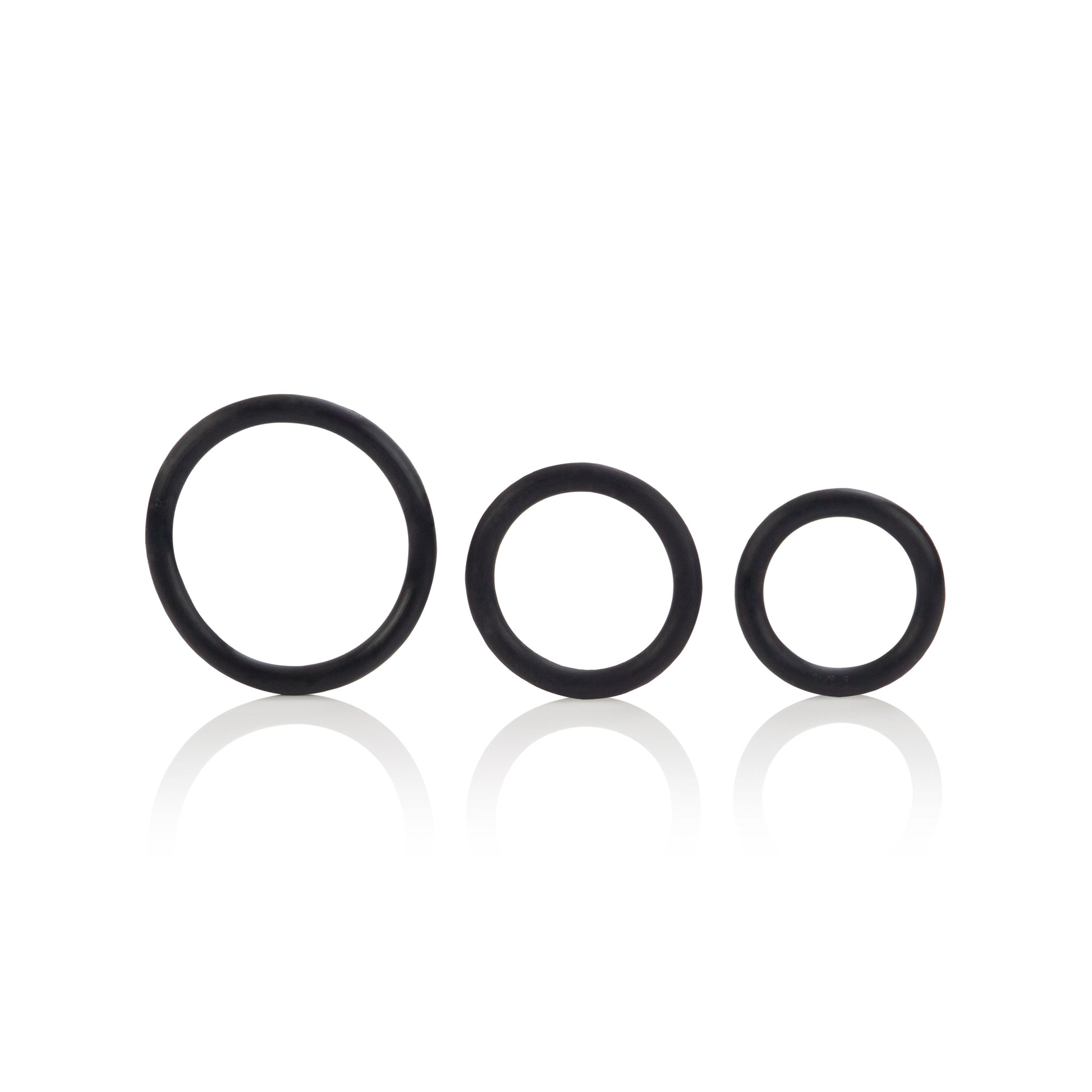 Rubber Ring 3 Piece Set - Black SE1407032