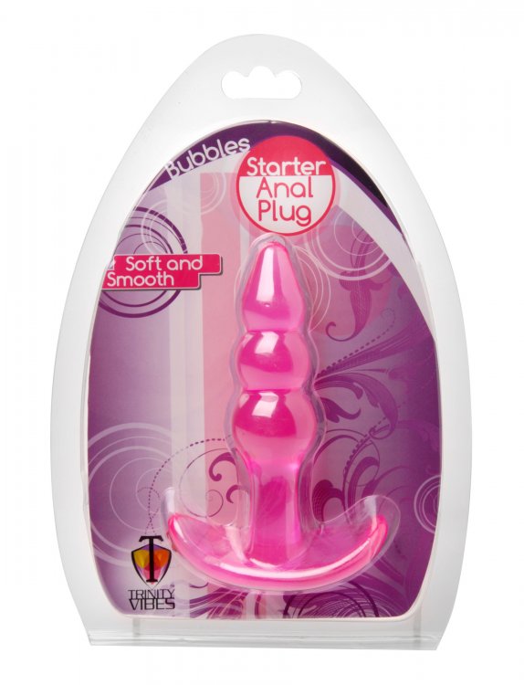 Bubbles Bumpy Starter Anal Plug - Pink TV-AD921