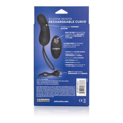 Silicone Remote Rechargeable Curve - Black SE0077403