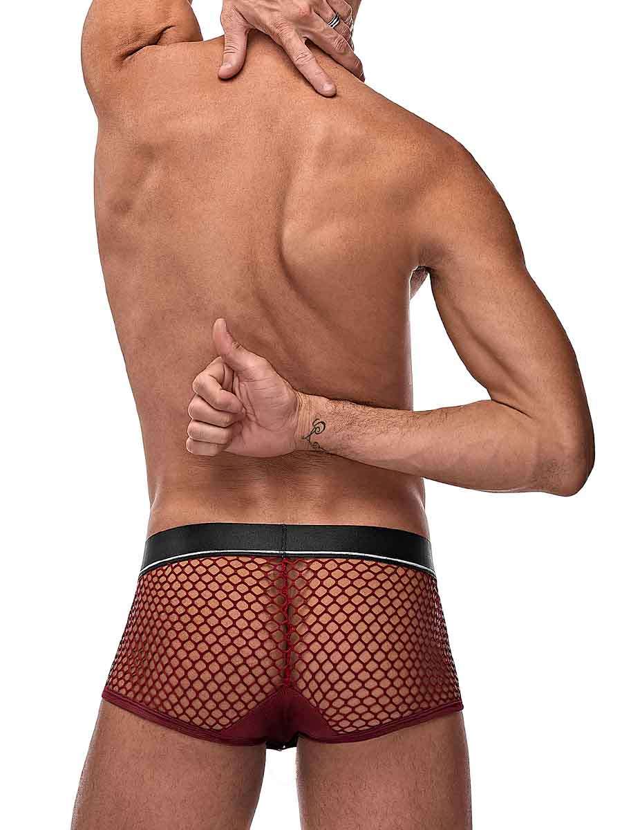 Cock Pit Net Mini Cock Ring Short - Large -  Burgundy MP-120260BNLG