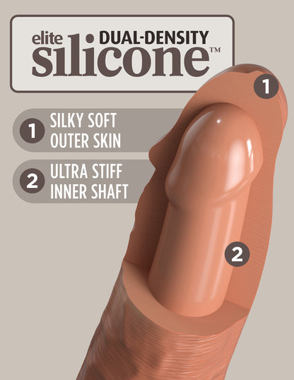 King Cock Elite 7 Inch Dual Density Silicone Cock  - Tan PD5771-22