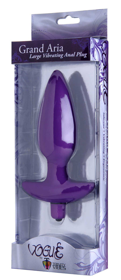 Aria Vibrating Silicone Anal Plug - Large TV-AD330-LARGE