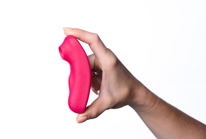 Remi 15-Function Rechargeable Remote Control   Suction Panty Vibe - Red MTMA2107