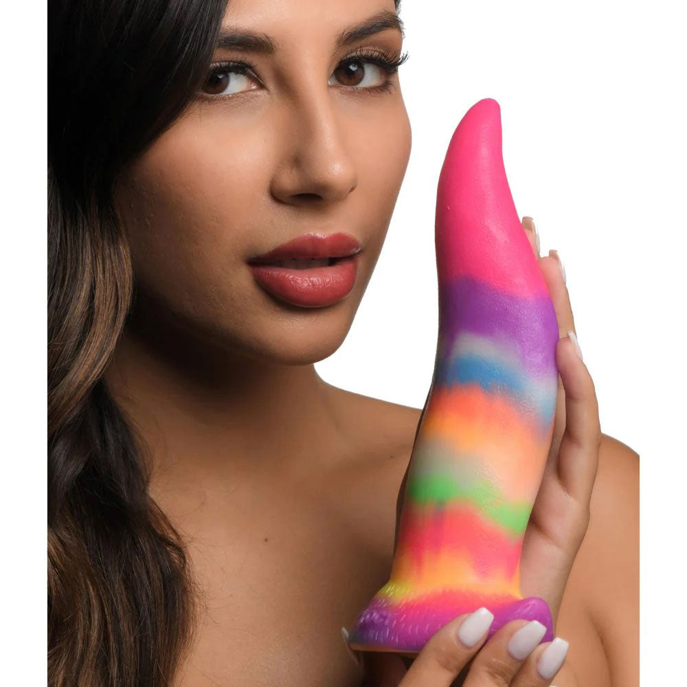 Unicorn Kiss - Unicorn Tongue - Glow-in-the-Dark - Silicone Dildo CC-AH100