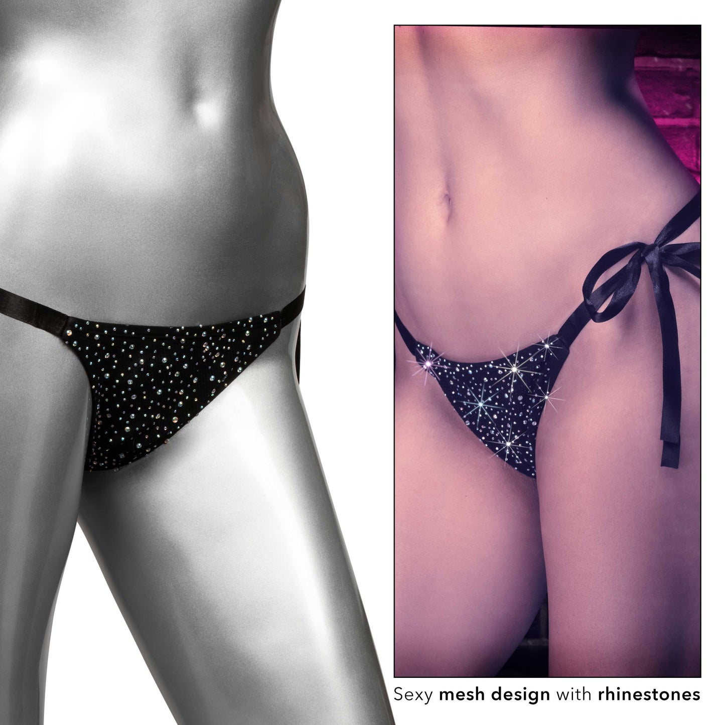 Radiance Side-Tie Panties - Black SE3000453