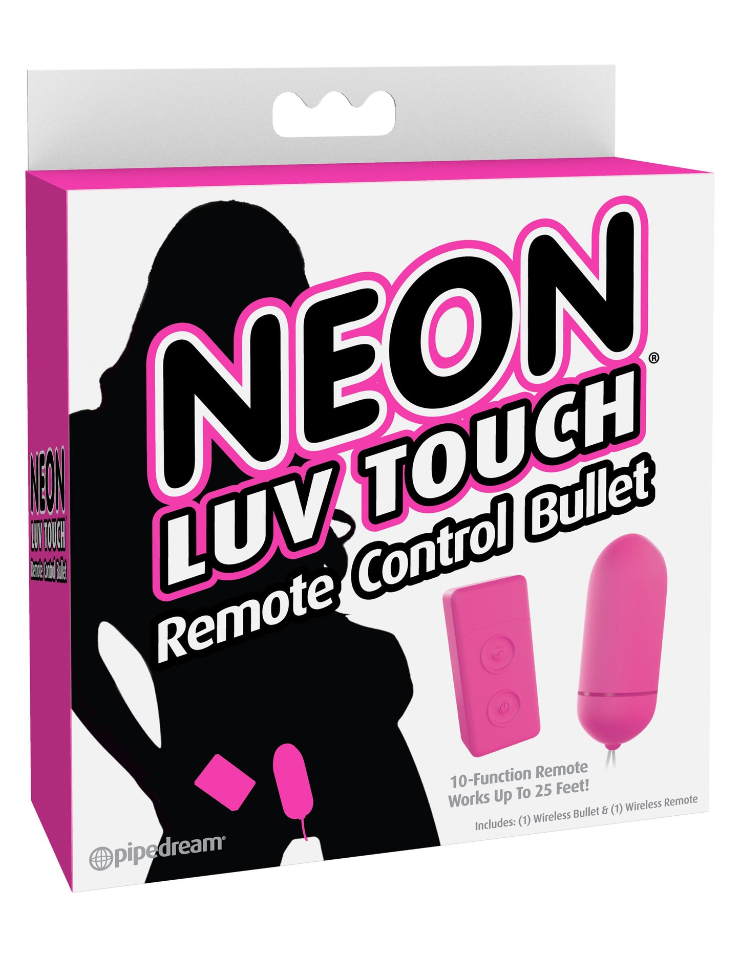 Neon Luv Touch Remote Control Bullet - Pink PD2674-11