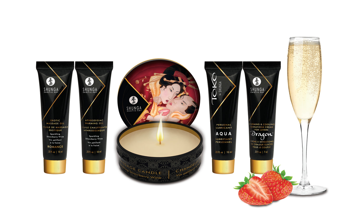 Geisha's Secrets Gift Set - Sparkling Strawberry  Wine SHU8208