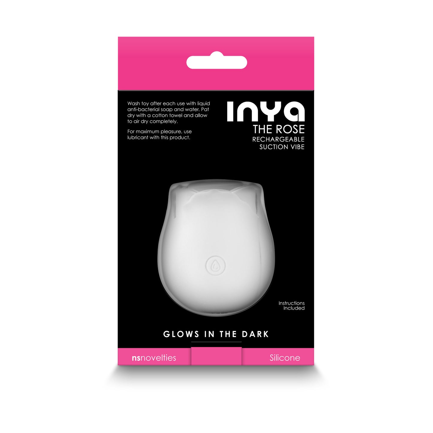 Inya - the Rose - Glow in the Dark - White NSN-0554-60
