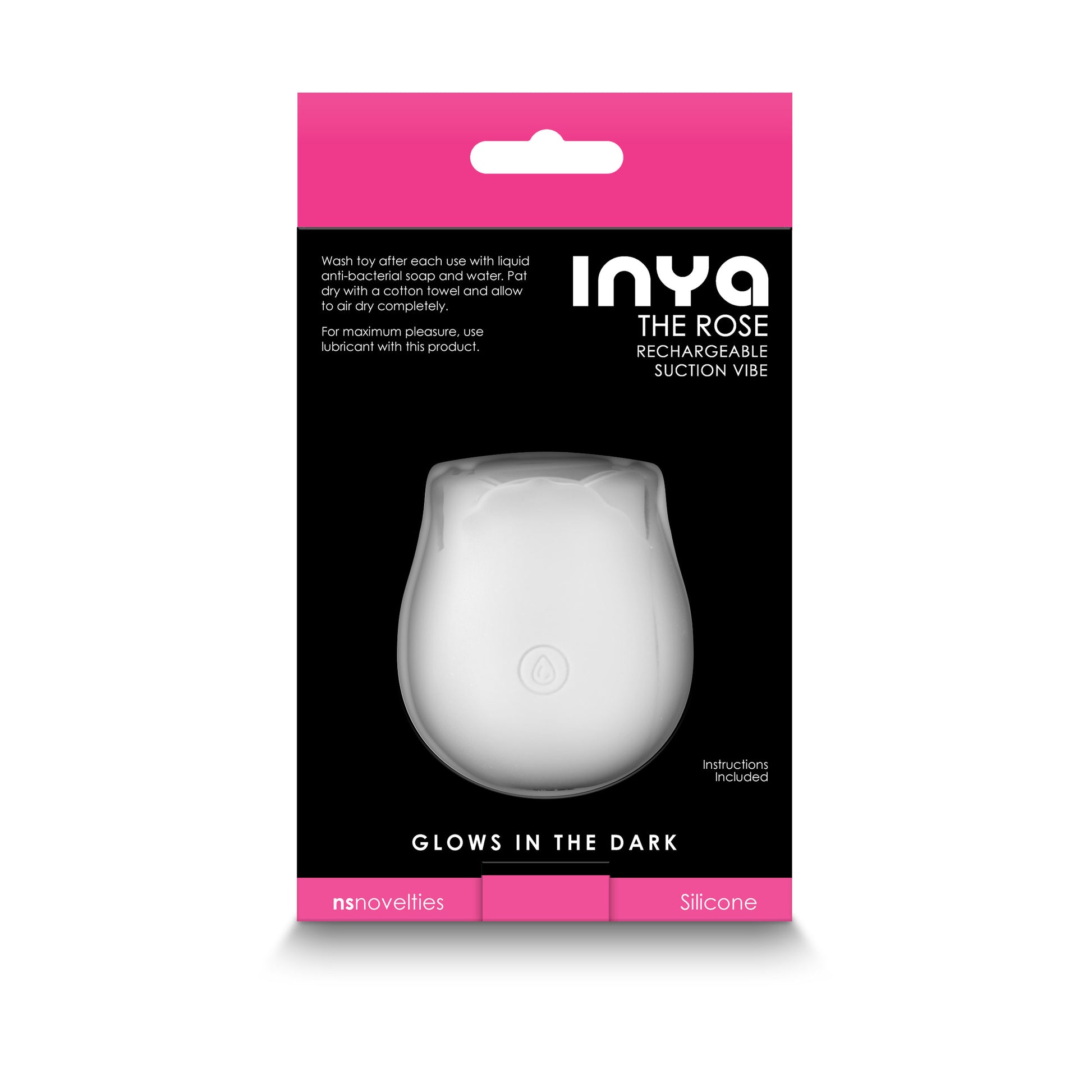 Inya - the Rose - Glow in the Dark - White NSN-0554-60
