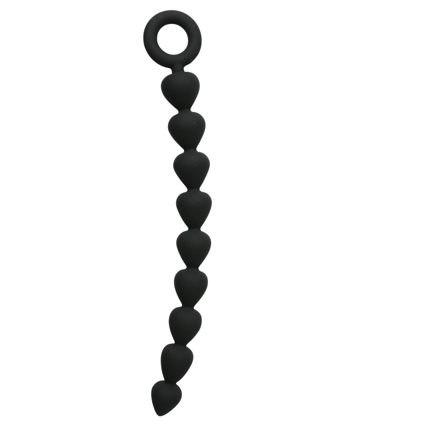 Sex and Mischief Silicone Anal Beads - Black SS100-74