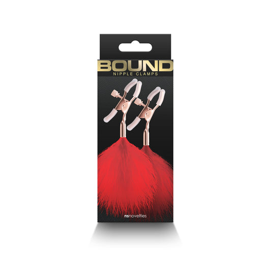 Bound - Nipple Clamps - F1 - Red NSN-1302-36