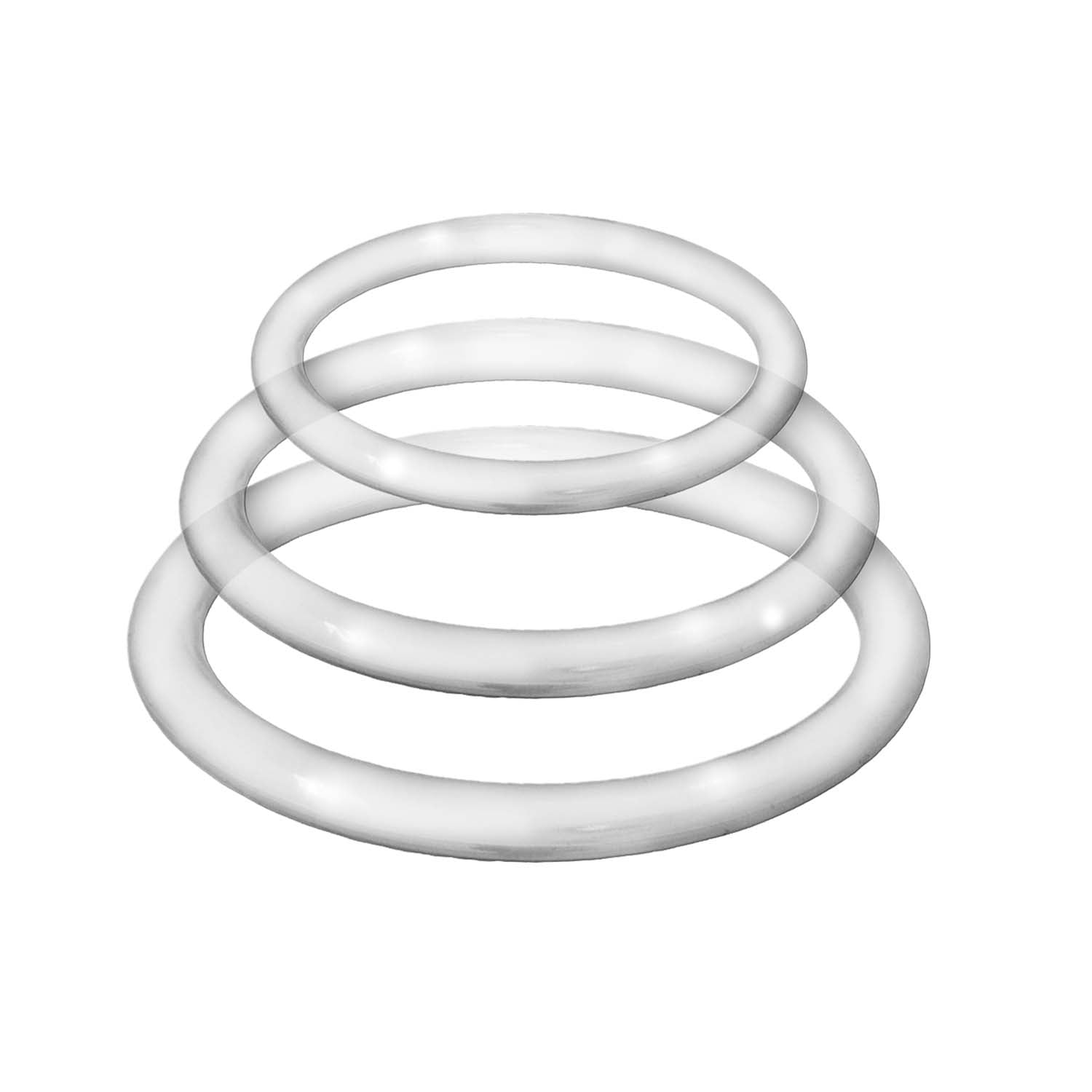 Enhancer Silicone Cockrings - Clear NW3057