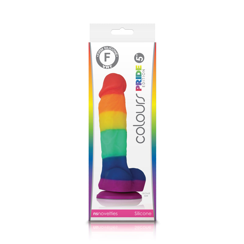 Colours Pride Edition - 5 Inch Dildo - Rainbow NSN0408-05