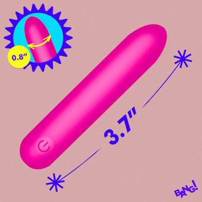 Tapered Flexible Silicone Bullet - Pink