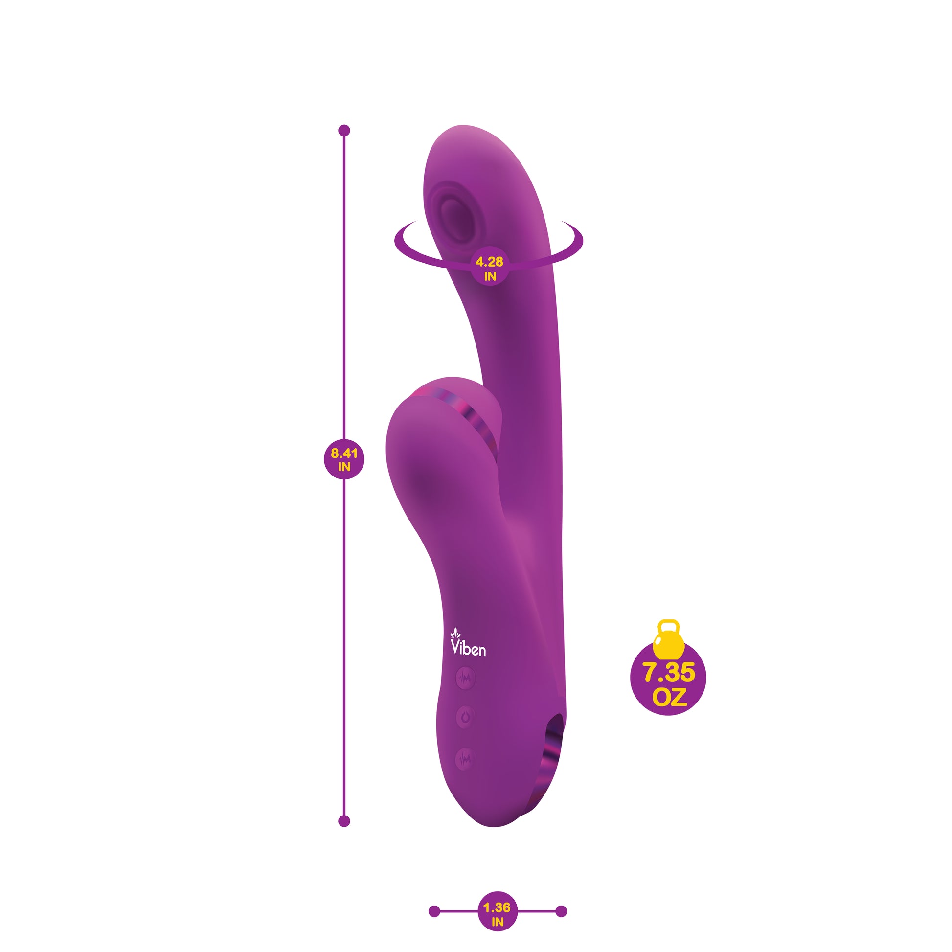 Zazzle - Berry - Rechargeable Thumping and  Suction Rabbit VB-75006