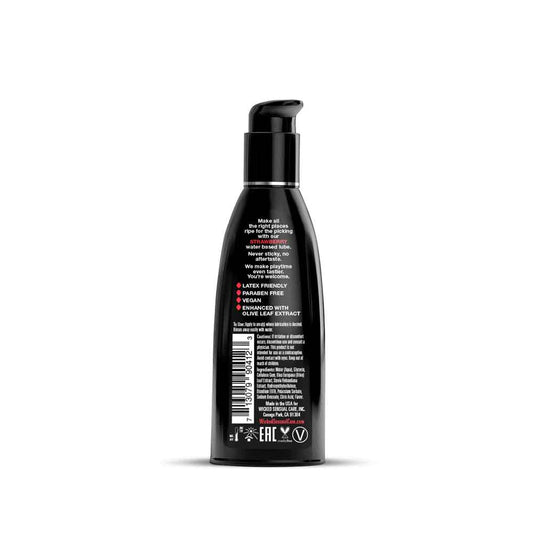 Aqua Strawberry Flavored Water Based Intimate Lubricant - 2 Fl. Oz.